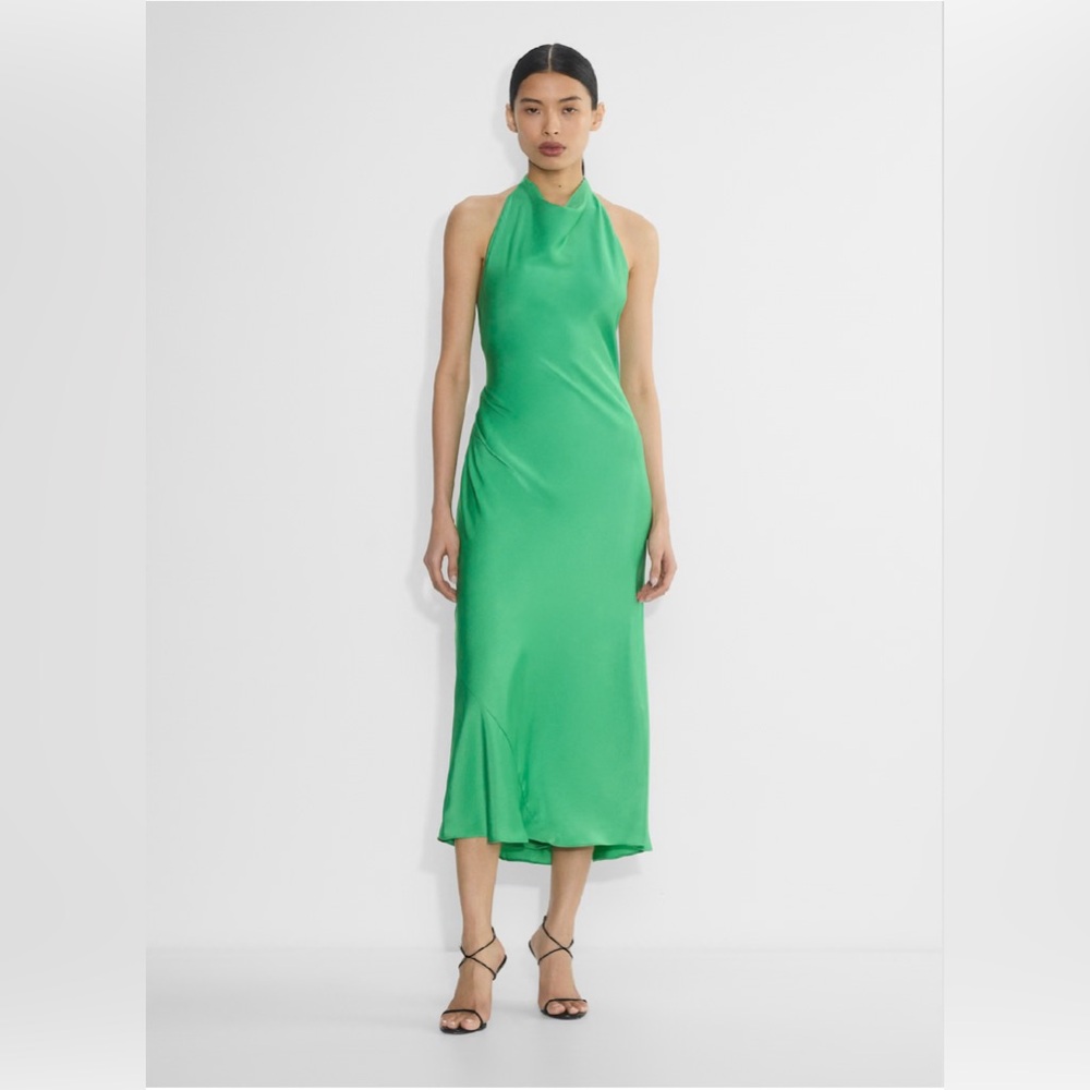 Aritzia Babaton Audience Satin Halter Dress